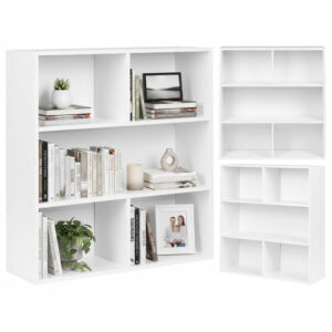 Moderni pastatoma lentyna svetainei ir miegamajam, 3 lygių, balta, ModernHome