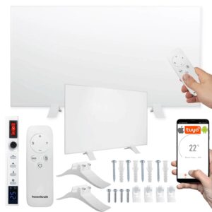 Infraraudonųjų spindulių šildytuvas, šildymo plokštė FIR 600W WiFi 60x100 cm