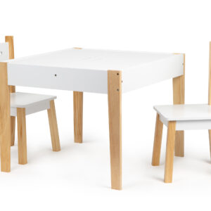 Stalas su dviem kėdėmis, vaikiškų baldų komplektas ECOTOYS