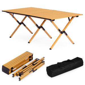 Sulankstomas stovyklavimo stalas 120x60 cm su nešiojimo krepšiu, MultiGarden