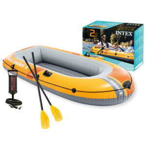 Pripučiama valtis Challenger 2, 2 vietų, su pompa ir 2 irklais, INTEX, 66312