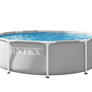 Sodo karkasinis baseinas apvalus 305x76 cm, pilkas, INTEX 26700ND