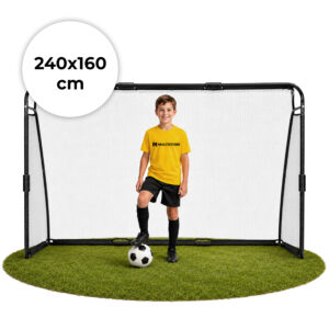 Futbolo vartai su tinklu 240x160x80 cm MOVEPRO