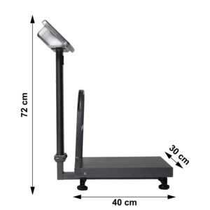 Elektroninės svarstyklės 200 kg, sandėliui, parduotuvei, platforminės, krovininės, pramoninės, LCD - Image 9