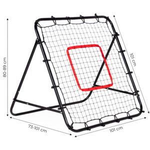 Futbolo atšokimo sienelė treniruočių vartai kamuolio grąžinimo treniruoklis 100x100 cm, MOVEPRO - Image 10