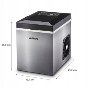 Buitinis ledo gaminimo aparatas kubeliams ir smulkintam ledui 10 kg 165W WEBBER - Image 10