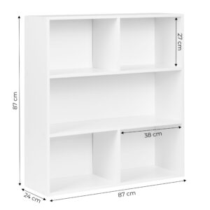 Moderni pastatoma lentyna svetainei ir miegamajam, 3 lygių, balta, ModernHome - Image 10