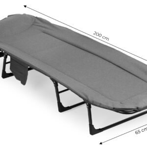 Kempingo lova 200x65 cm, sulankstoma gulto tipo lova, MultiGarden - Image 10