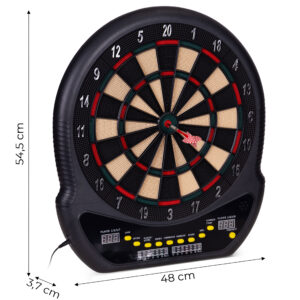 Elektroninis smiginis LCD 48 cm 27 žaidimų rinkinys su 12 smiginio strėlyčių - Image 10