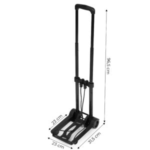 Sulankstomas rankinis vežimėlis sandėlio transportavimo karutis 30 kg ModernHome - Image 10