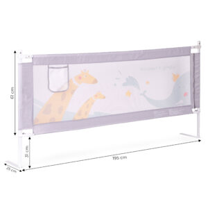 Apsauginis lovos turėklas 200 cm, apsauga vaikams ECOTOYS - Image 10