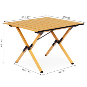 Sulankstomas kempingo stalas 60x60 cm su nešiojimo krepšiu, MultiGarden - Image 10
