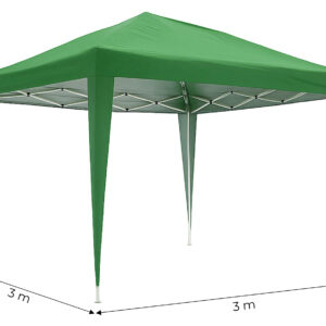 Sodo paviljono palapinė 3x3 m, surenkama stoginė sodui ar terasai, žalia, MultiGarden - Image 10