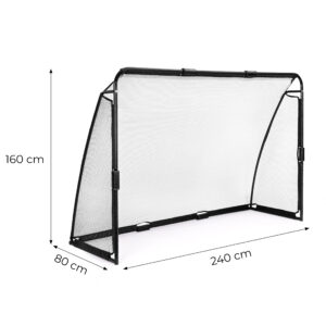 Futbolo vartai su tinklu 240x160x80 cm MOVEPRO - Image 10
