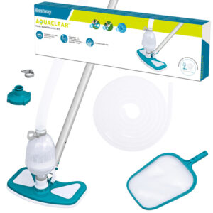 Bestway valymo rinkinys: baseino dulkių siurblys + priedai 58234