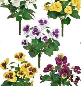 Dirbtinė gėlė našlaitė, 30 cm