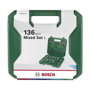 Antgalių ir grąžtų rinkinys Bosch, 136 vnt.