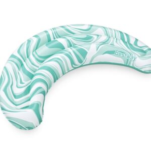 Pripučiamas plaustas Bestway AQUALUNA, mėlynas, 80 x 48 cm - Image 2