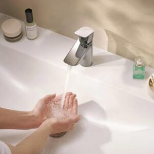 Praustuvo maišytuvas Hansgrohe Neovis 100 su vožtuvu chromas - Image 3