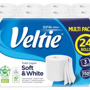 Tualetinis popierius VELTIE SOFT&WHITE 24RUL