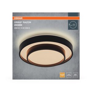 Šviestuvas lubų Osram, LED, 16W, 3000K, 1000lm, Ø295, juoda - Image 3