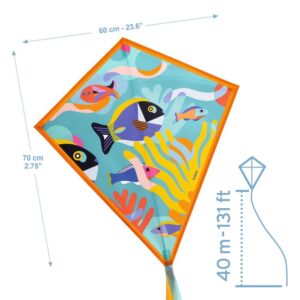 Aitvaras Djeco, 70 cm x 60 cm, įvairių spalvų - Image 3