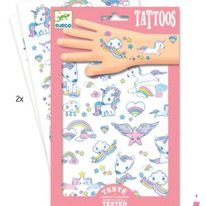 Rinkinys tatuiruotėms Djeco Unicorns DJ09575 - Image 2