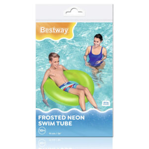 Bestway pripučiamas vaikiškas plaukimo ratas NEON GREEN 91cm 36025 - Image 8