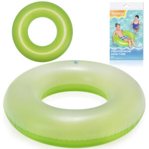 Bestway pripučiamas vaikiškas plaukimo ratas NEON GREEN 91cm 36025