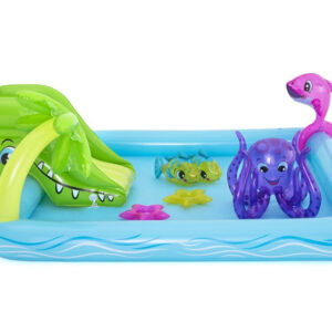 Bestway vandens žaidimų aikštelė vaikams AQUARIUM pripučiamas baseinas + čiuožykla 53052 - Image 3