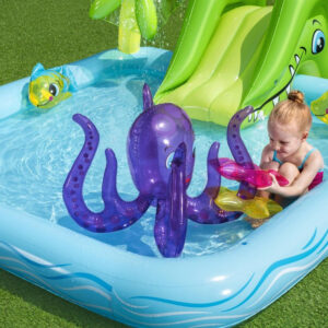 Bestway vandens žaidimų aikštelė vaikams AQUARIUM pripučiamas baseinas + čiuožykla 53052 - Image 6
