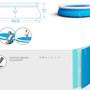Bestway baseinas POOL 5.377l 366x76cm 57274 - Image 4