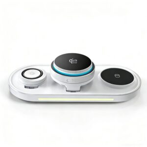 Tech-Protect A51 ArcticBoost 3in1 Magnetinis MagSafe belaidis įkroviklis 25W QI2.2 baltos spalvos - Image 9