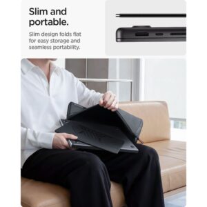 SPIGEN LD201-S6 SLIMFOLD NEŠIOJAMOJO KOMPIUTERIO STOVAS SPACE GREY - Image 11