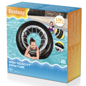 Bestway pripučiamas plaukimo ratas su rankenomis TIRE 119 cm 36102 - Image 8