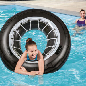 Bestway pripučiamas plaukimo ratas su rankenomis TIRE 119 cm 36102 - Image 5