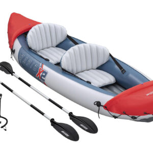 Bestway pripučiama 2 vietų baidarė LITE-RAPID X2 + irklai, maks. 160kg 65077 - Image 3