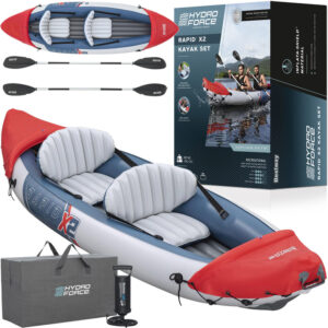 Bestway pripučiama 2 vietų baidarė LITE-RAPID X2 + irklai, maks. 160kg 65077