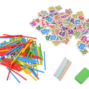 Kreidinės lentos skaičiavimo pagaliukai MATEMATIKOS MOKYMOSI mokymo priemonė ZA2514 - Image 3