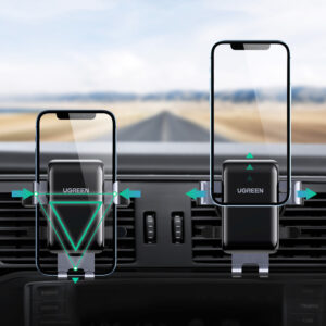 Car Phone Holder - Round Grid Ugreen LP274 - Gray - Image 2