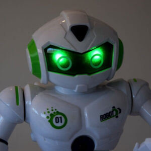 Nuotoliniu būdu valdomas šokantis ROBOTAS, mokantis anglų kalbos, su šviesos ir garso efektais RC0447 - Image 2