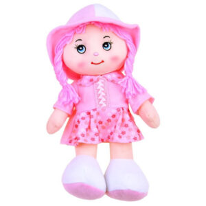 Lėlė Zuzia su skrybėle, skudurinė lėlė 28cm ZA2654 - Image 3