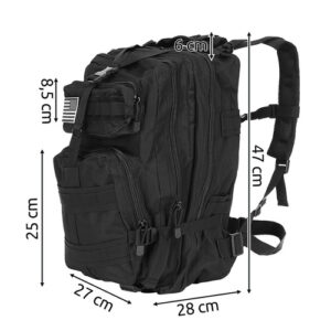 Karinė kuprinė XL juoda - Image 2