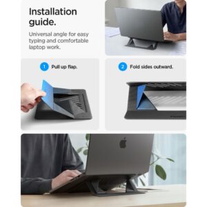SPIGEN LD201-S6 SLIMFOLD NEŠIOJAMOJO KOMPIUTERIO STOVAS SPACE GREY - Image 13