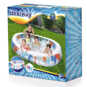 Bestway pripučiamas baseinas 229cm x 152cm 54066 - Image 6