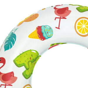 Bestway pripučiamas plaukimo ratas žalias FRUITS 61cm 36014 A - Image 6