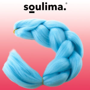 Sintetiniai plaukai pynėmis – mėlyni - Image 2
