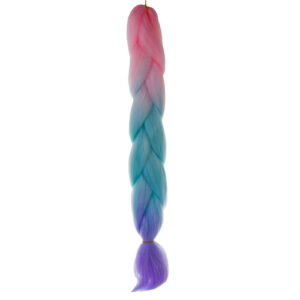 Sintetinės plaukų ombre pynės rožinės/ni/f W10341 - Image 4
