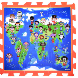 Putojantis žaidimų kilimėlis Children of the World 93x93cm ZA3149 - Image 5
