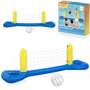 Bestway pripučiamas vandens tinklinis 244x64cm + baseino kamuolys 41cm 52133B